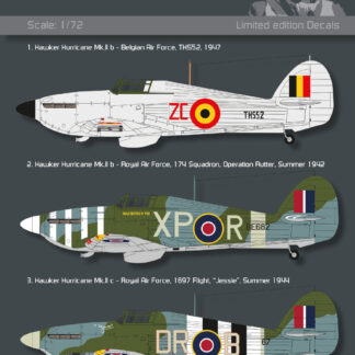 Decals Hawker Hunter 1/72