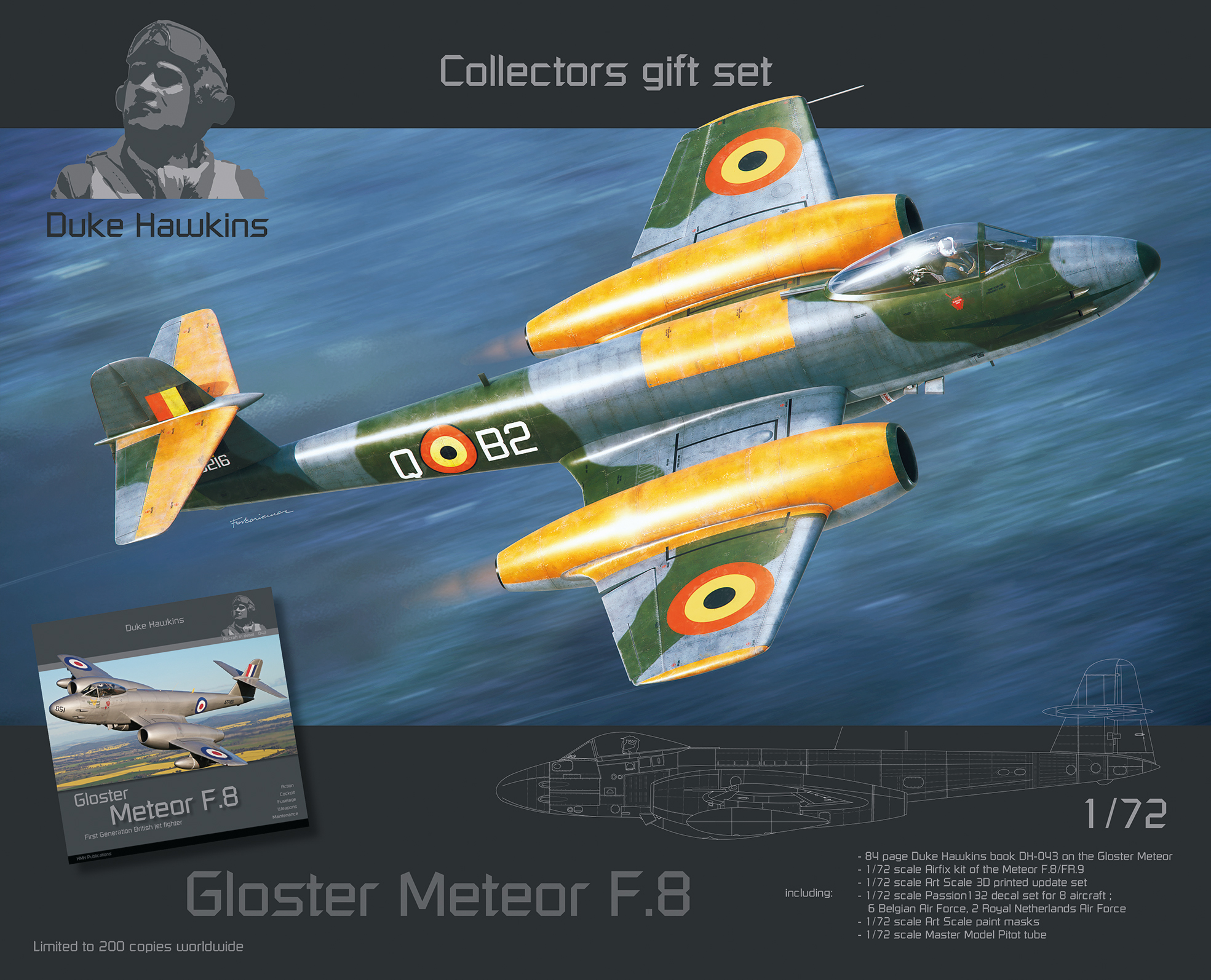 Gloster Meteor F.8 - 1/72 Gift Set